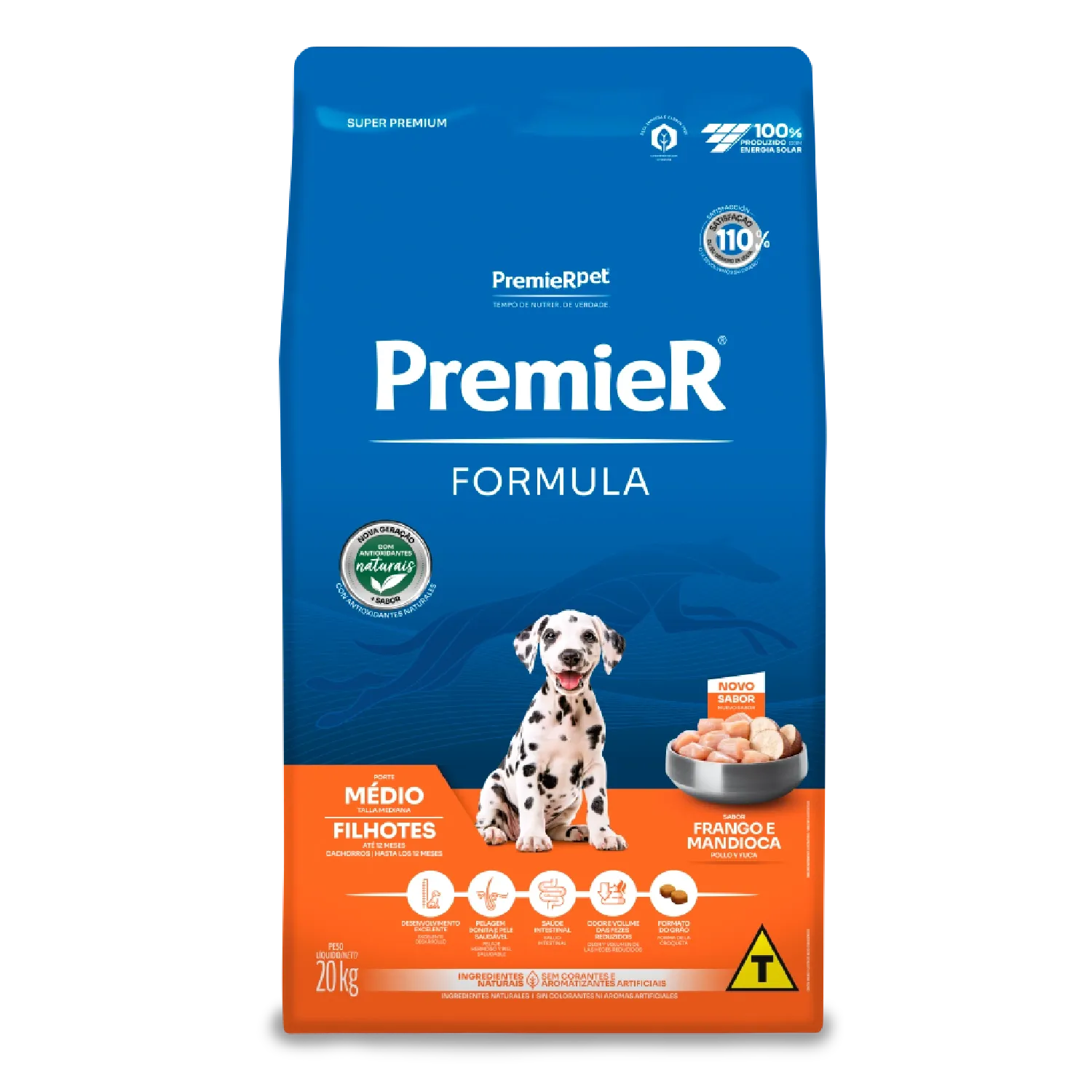 Ração Premier Formula Cães Filhotes Raças Médias Frango
